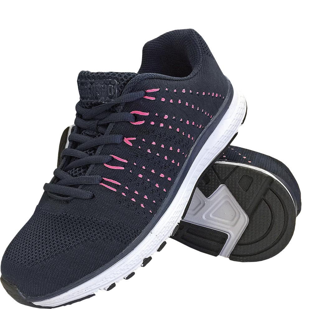 BUTY Sportowe REIS granatowo-różowe