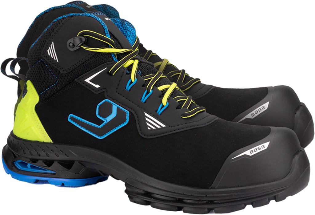 BUTY Bezpieczne PORTWEST czarno-żółto-niebieskie