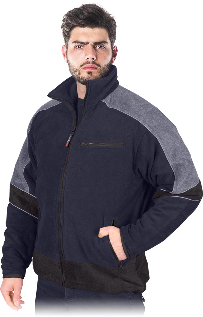Bluza Ochronna Ocieplana z Polaru REIS granatowo-szara