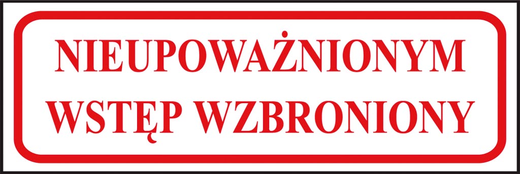 ZNAK Bezpieczeństwa ANRO