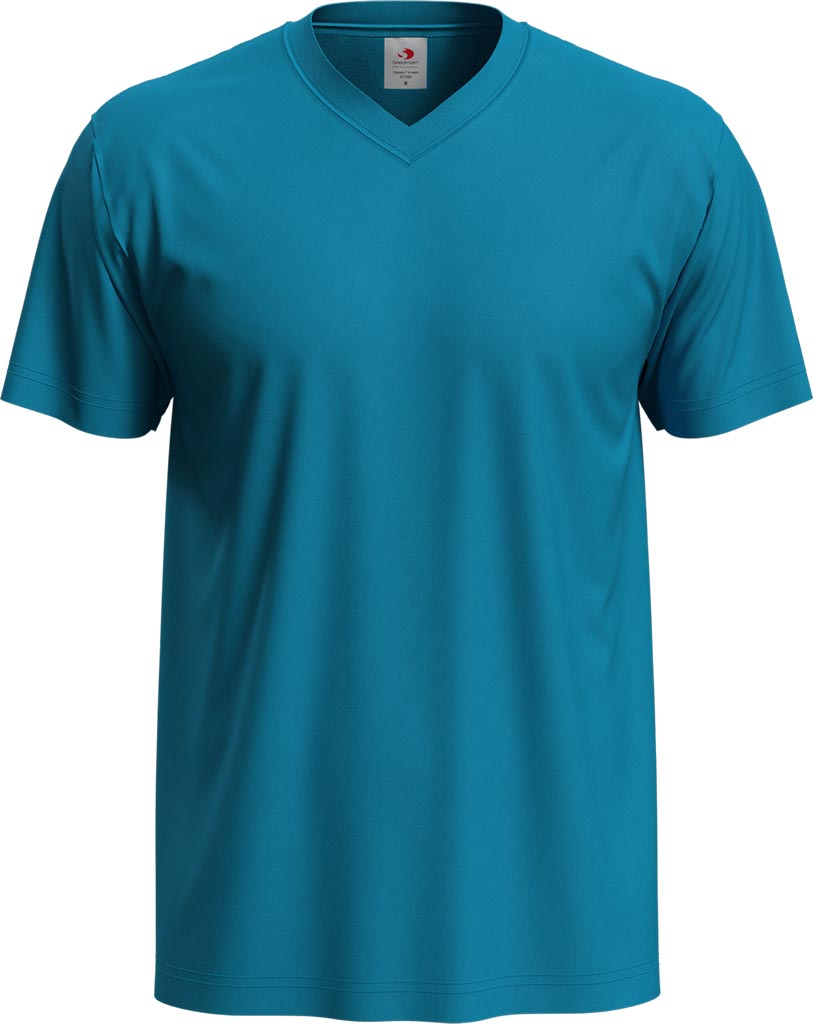 T-shirt Męski STEDMAN niebieski oceaniczny