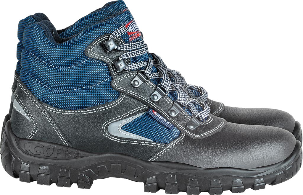 BUTY Bezpieczne COFRA czarno-niebieskie