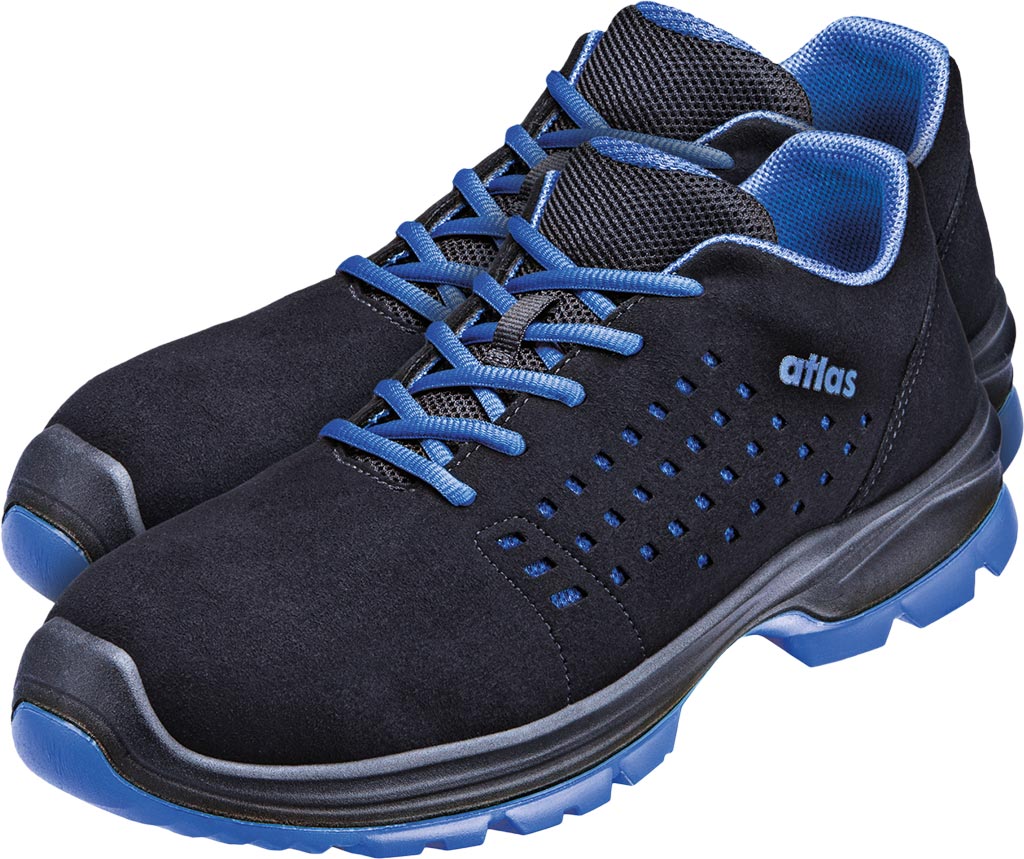 BUTY Bezpieczne ATLAS czarno-niebieskie
