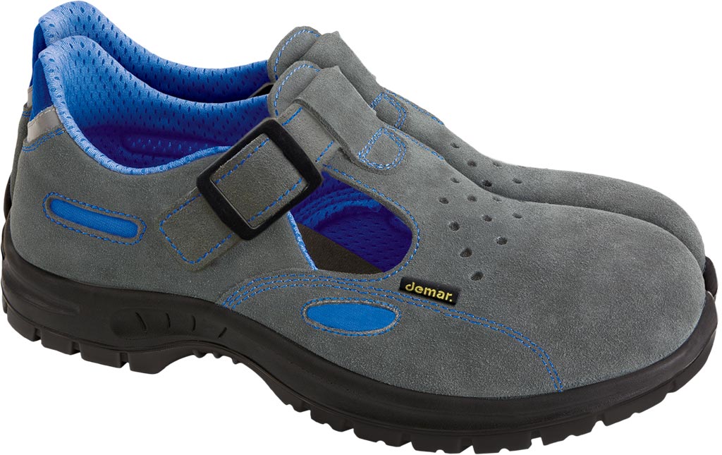 BUTY Bezpieczne DEMAR szaro-niebieskie
