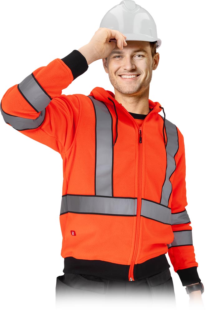 Bluza Ochronna z Polaru REIS pomarańczowa