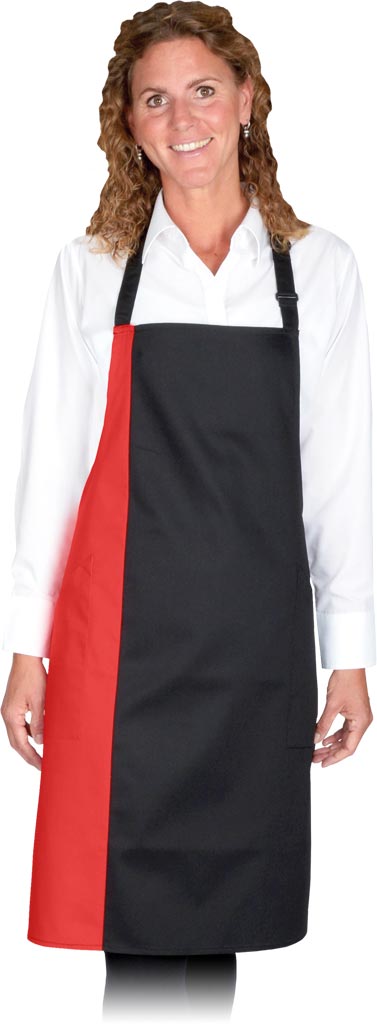 Fartuch Link Kitchen Wear czarno-czerwony