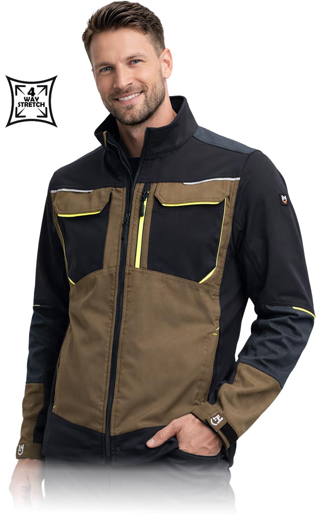 Bluza Ochronna L.HOLLMAN zielono-czarna