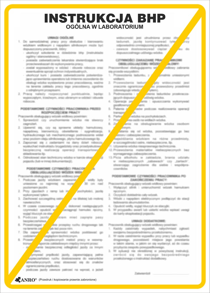 ZNAK Bezpieczeństwa ANRO