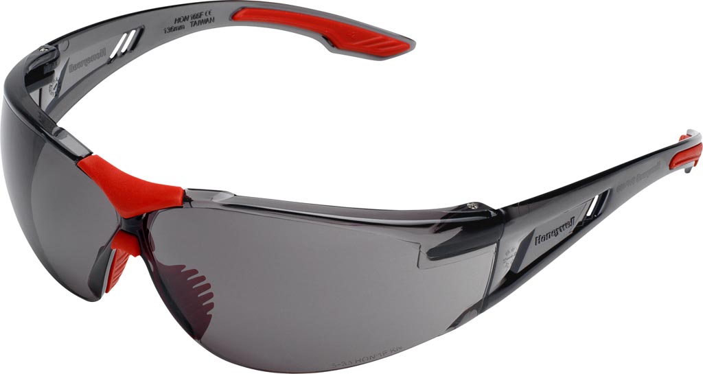 Okulary Ochronne HONEYWELL szaro-czarno-czerwone