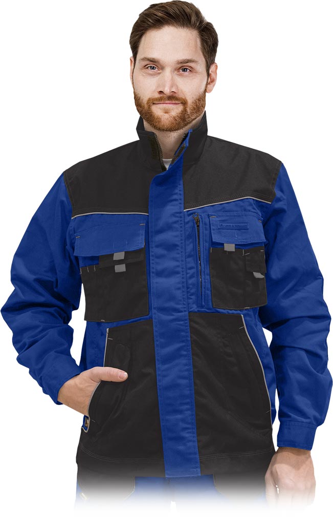 Bluza Ochronna L.HOLLMAN niebiesko-czarno-szara