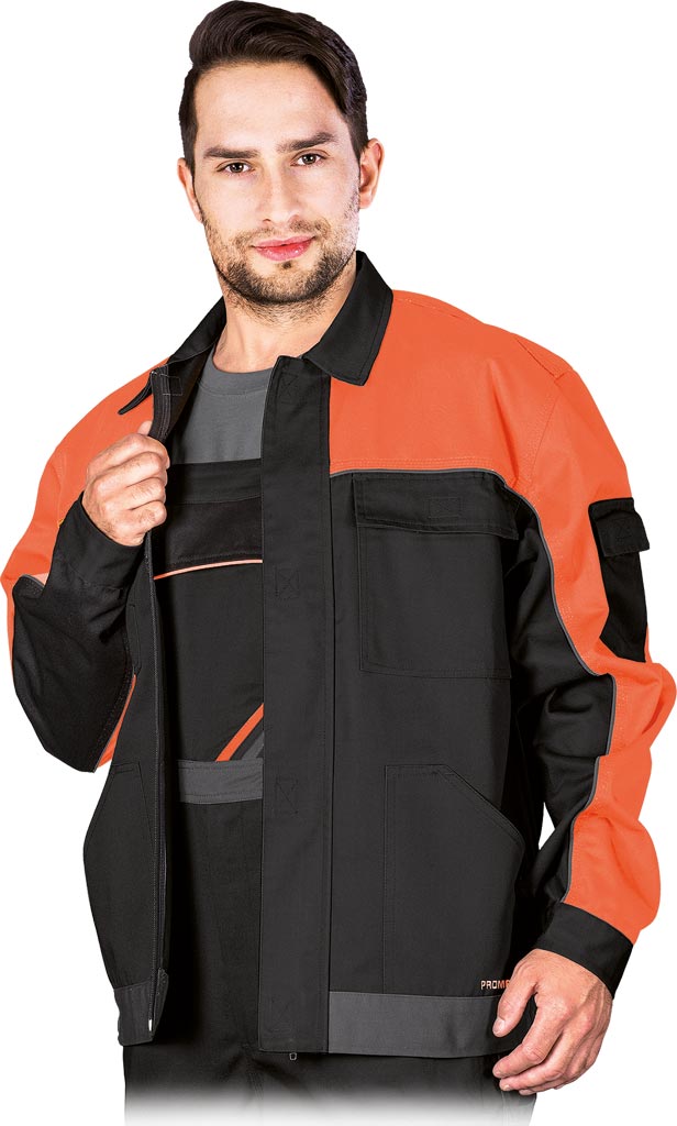 Bluza Ochronna REIS czarno-pomarańczowo-szara