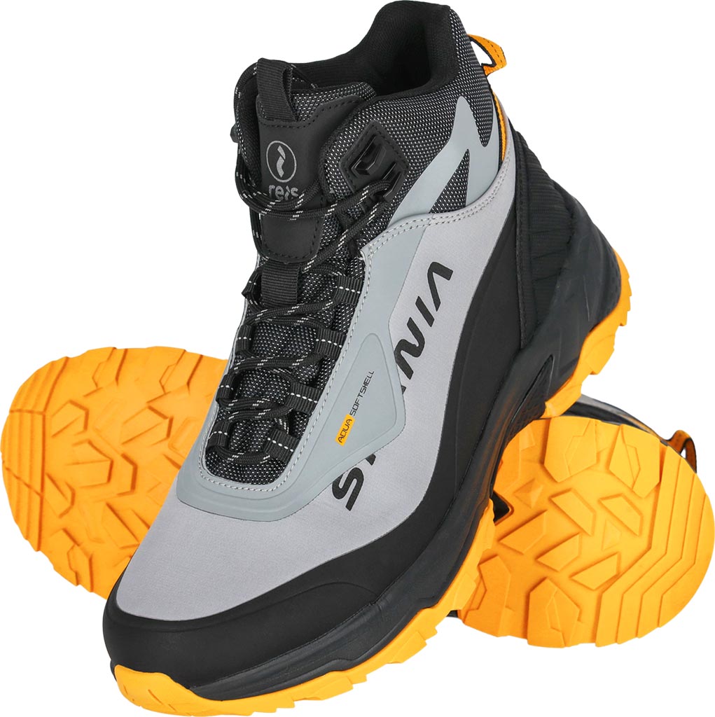 BUTY typu Trzewik REIS stalowo-czarno-żółte