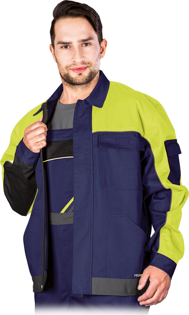 Bluza Ochronna REIS granatowo-żółto-szara