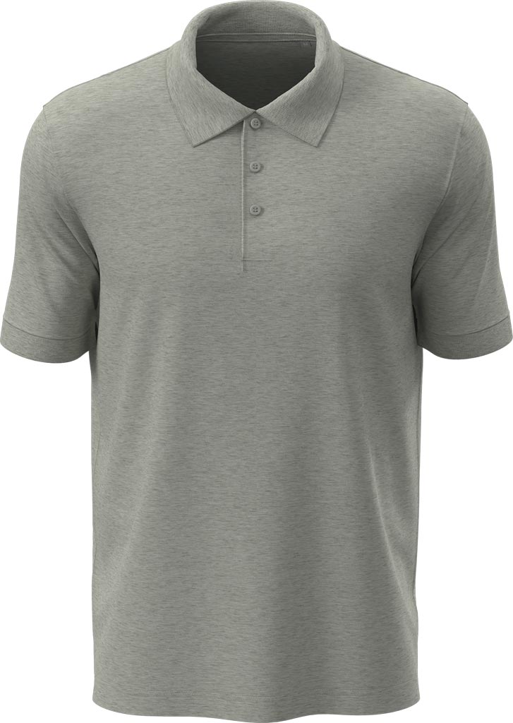 POLO Męskie STEDMAN szary heather