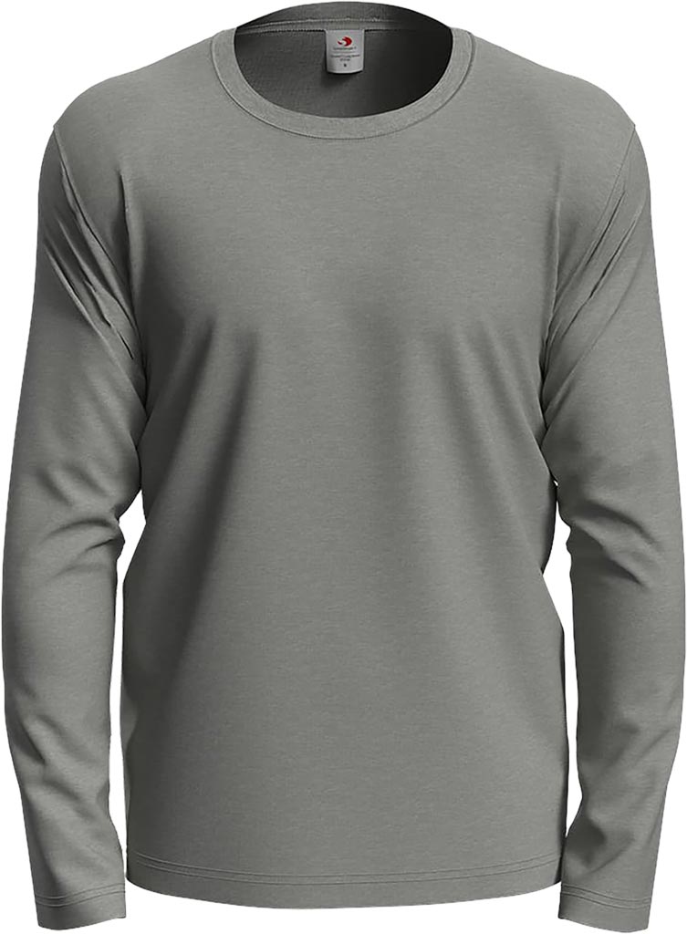 T-shirt Męski z Długim Rękawem STEDMAN szary heather