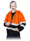 Bluza Ochronna z Polaru REIS pomarańczowo-czarna